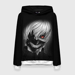 Толстовка-худи женская TOKYO GHOUL ТОКИЙСКИЙ ГУЛЬ, цвет: 3D-белый