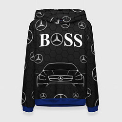 Толстовка-худи женская BOSS MERCEDES-BENZ, цвет: 3D-синий