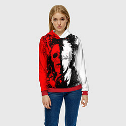 Толстовка-худи женская ИЧИГО БЛИЧ ICHIGO BLEACH, цвет: 3D-красный — фото 2