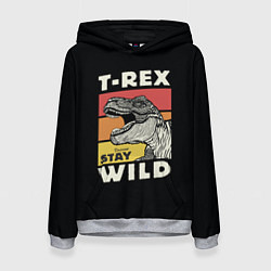 Толстовка-худи женская T-rex Wild, цвет: 3D-меланж
