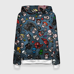 Толстовка-худи женская Узор Исаака, цвет: 3D-белый