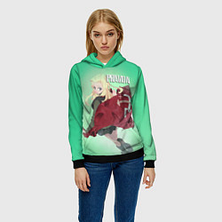 Толстовка-худи женская Pravda, цвет: 3D-черный — фото 2