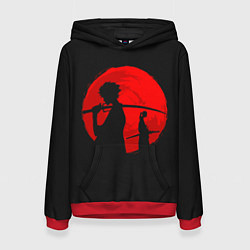 Толстовка-худи женская Samurai Sunset, цвет: 3D-красный
