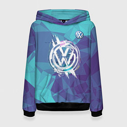 Толстовка-худи женская VOLKSWAGEN, цвет: 3D-черный