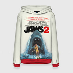 Толстовка-худи женская Jaws 2, цвет: 3D-красный