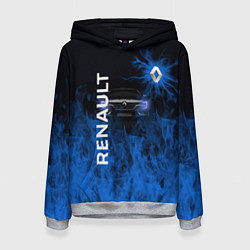 Толстовка-худи женская RENAULT, цвет: 3D-меланж