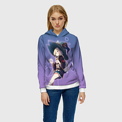Толстовка-худи женская Убивая слизней 300, цвет: 3D-белый — фото 2