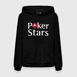 Толстовка-худи женская Poker Stars, цвет: 3D-черный