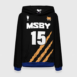 Толстовка-худи женская 15 MSBY BLACK JACKALS, цвет: 3D-синий
