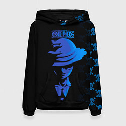 Толстовка-худи женская Манки Д Луффи One Piece, цвет: 3D-черный
