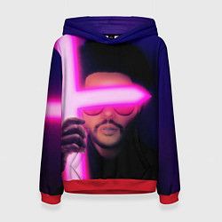 Толстовка-худи женская The Weeknd - Blinding Lights, цвет: 3D-красный