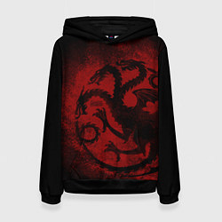 Толстовка-худи женская Targaryen House цвета 3D-черный — фото 1