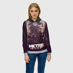 Толстовка-худи женская MERTO 2033 ПРОТИВОГАЗ, цвет: 3D-меланж — фото 2