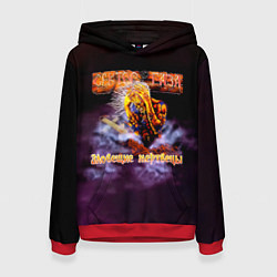 Толстовка-худи женская Сектор Газа альбом Зловещие мертвецы, цвет: 3D-красный