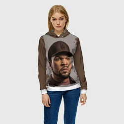 Толстовка-худи женская Ice Cube Айс Куб Z, цвет: 3D-белый — фото 2