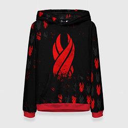 Толстовка-худи женская DEAD SPACE ОБЕЛИСК, цвет: 3D-красный