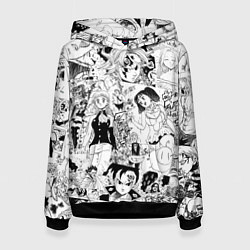 Толстовка-худи женская Семь смертных грехов, манга, цвет: 3D-черный