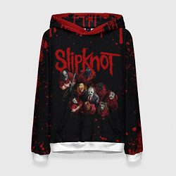 Толстовка-худи женская SLIPKNOT СЛИПКНОТ Z, цвет: 3D-белый