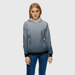 Толстовка-худи женская GRADIENT 50 SHADES OF GREY, цвет: 3D-черный — фото 2