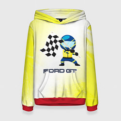 Толстовка-худи женская Ford - Racing, цвет: 3D-красный