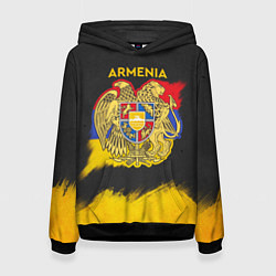 Женская толстовка Yellow and Black Armenia
