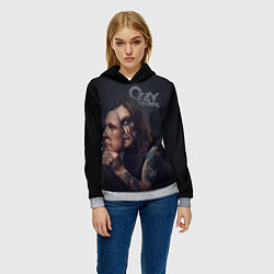 Толстовка-худи женская Ozzy Osbourne, цвет: 3D-меланж — фото 2