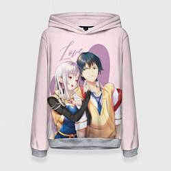 Толстовка-худи женская Love Rpg, цвет: 3D-меланж