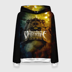 Толстовка-худи женская Scream Aim Fire - Bullet For My Valentine, цвет: 3D-белый
