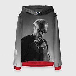 Толстовка-худи женская T-Fest на концерте, цвет: 3D-красный