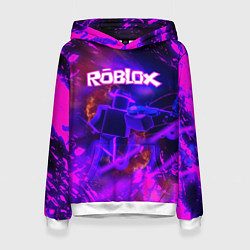 Толстовка-худи женская MUSIC ROBLOX РОБЛОКС Z, цвет: 3D-белый