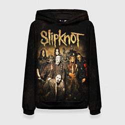 Толстовка-худи женская Slipknot, цвет: 3D-черный