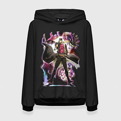 Толстовка-худи женская Джотаро Куджо Джо Джо, цвет: 3D-черный