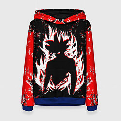 Толстовка-худи женская Dragon ball super, цвет: 3D-синий