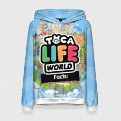 Толстовка-худи женская Toca Life World, цвет: 3D-белый