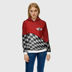 Толстовка-худи женская Финиш Cooper, цвет: 3D-белый — фото 2