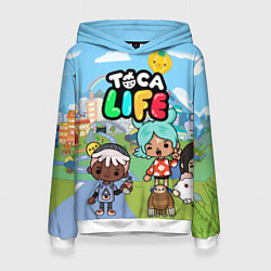 Толстовка-худи женская Toca Life, цвет: 3D-белый