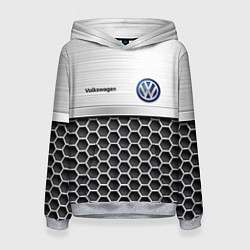 Толстовка-худи женская Volkswagen Стальная решетка, цвет: 3D-меланж