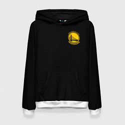 Толстовка-худи женская GOLDEN STATE WARRIORS BLACK STYLE, цвет: 3D-белый