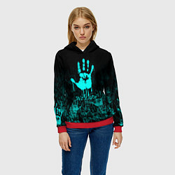 Толстовка-худи женская WE KNOW NEON LOGO, цвет: 3D-красный — фото 2