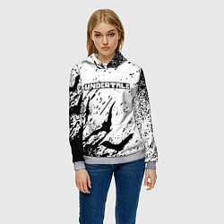 Толстовка-худи женская UNDERTALE Летучие мыши, цвет: 3D-меланж — фото 2