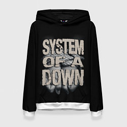 Толстовка-худи женская System of a Down, цвет: 3D-белый