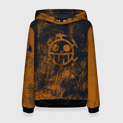 Толстовка-худи женская Пираты сердца из Ван Пис, цвет: 3D-черный