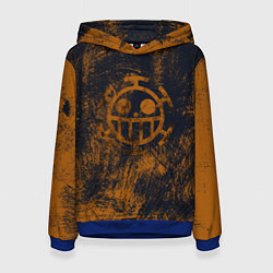 Толстовка-худи женская Пираты сердца из Ван Пис, цвет: 3D-синий