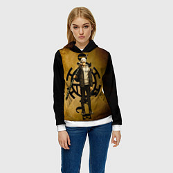 Толстовка-худи женская Трафальгар Ло One Piece c нодати, цвет: 3D-белый — фото 2