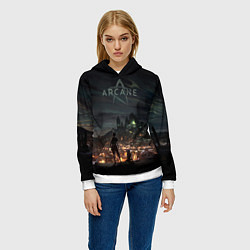 Толстовка-худи женская Акрейн А, цвет: 3D-белый — фото 2