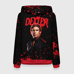 Толстовка-худи женская Dexter Декстер, цвет: 3D-красный