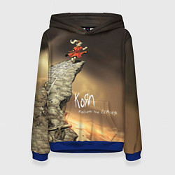 Толстовка-худи женская Follow the Leader - Korn, цвет: 3D-синий