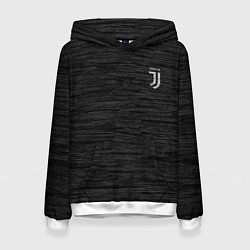 Толстовка-худи женская Juventus Asphalt theme, цвет: 3D-белый