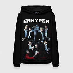 Толстовка-худи женская ENHYPEN: Хисын, Джей, Джейк, Сонхун, Сону, Ни-Ки,, цвет: 3D-черный