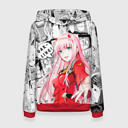 Женская толстовка Zero Two Зеро ту на манге фрейм